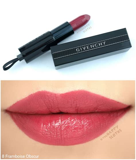 givenchy rouge interdit satin lipstick brownish red|Givenchy universal black lipstick.